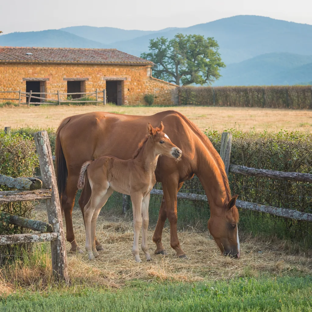 Élevage de chevaux, Domaine AM, Albon