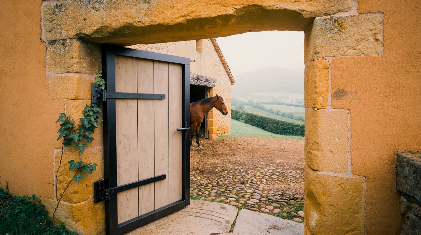 Entrée, Domaine AM, centre équestre à Albon